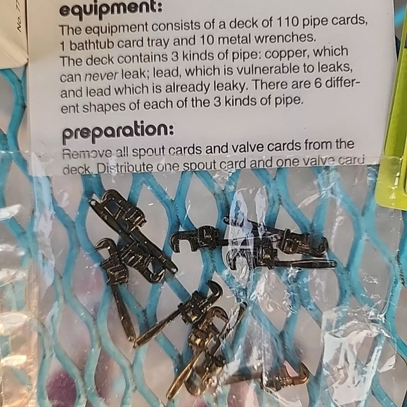 Vintage 1972 Water Works Parker Brothers Leaky Pipe Card Game - Picture 7 of 8